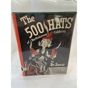 The 500 Hats of Bartholomew Cubbins by Dr Seuss 1938 Hb Dj First Edition